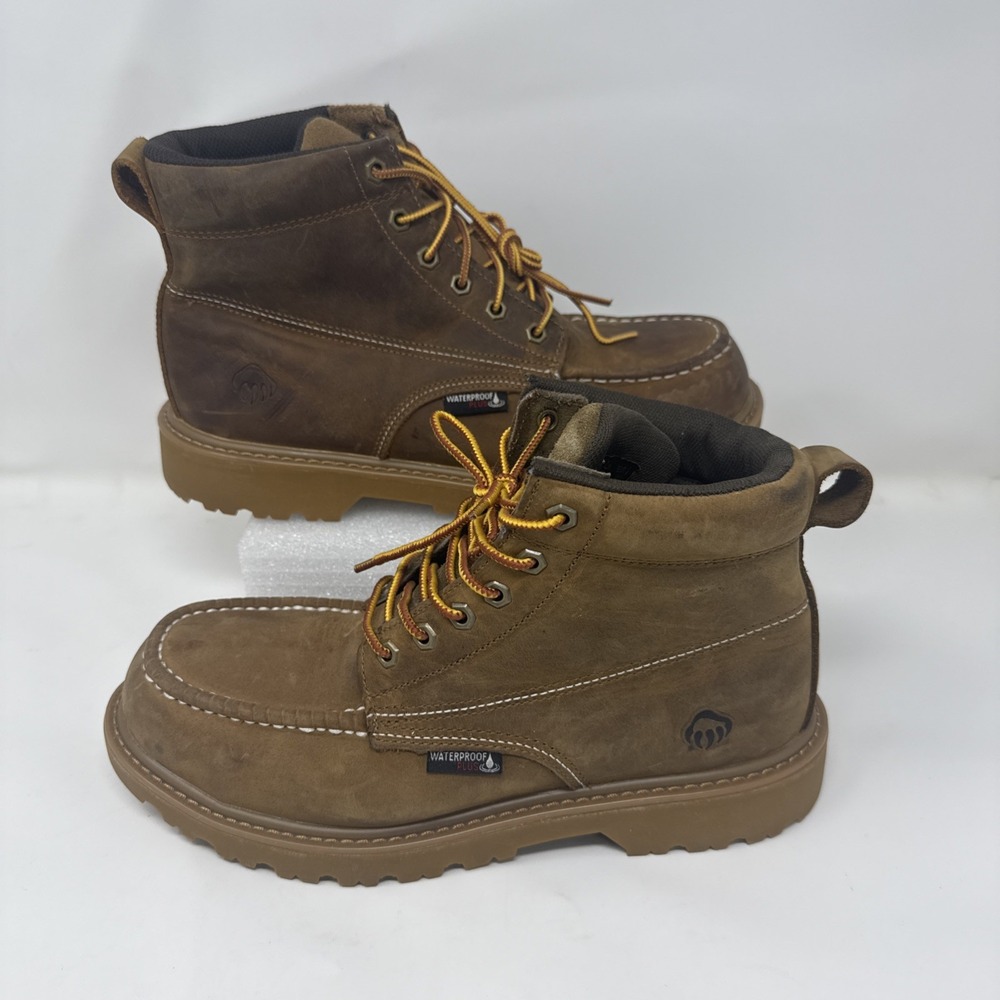 Wolverine Floorhand Moc - Steel Toe / EH / WP / SR - Tan Bronzer - Mens Sz 9.5
